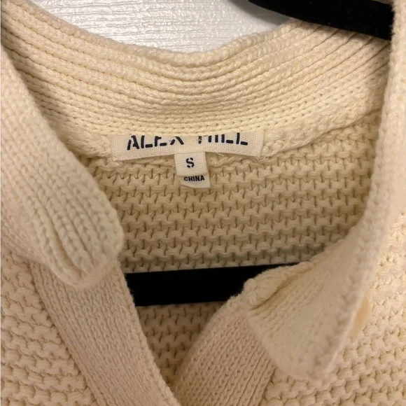 Alex Mill Women’s Button-Front Cardigan Sweater Cream Knit Size Small - Picture 12 of 15